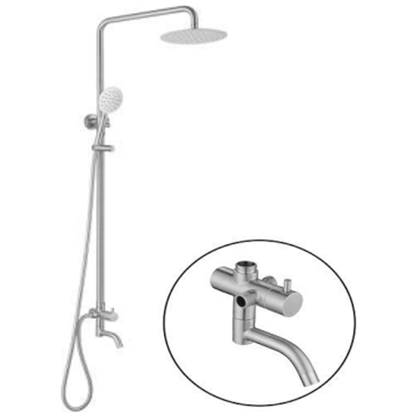 Waterhouse WH-SHOWERSUS-ROUND Round Shower Set Stainless - KHM Megatools Corp. Waterhouse WH-SHOWERSUS-ROUND Round Shower Set Stainless - KHM Megatools Corp.